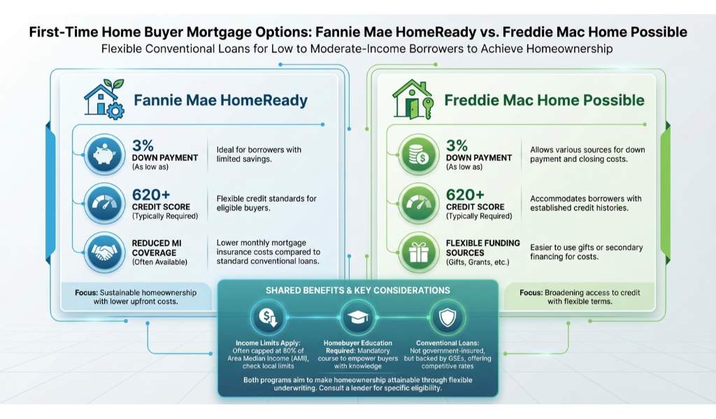 Top Programs for First-Time Buyers: HomeReady and Home Possible